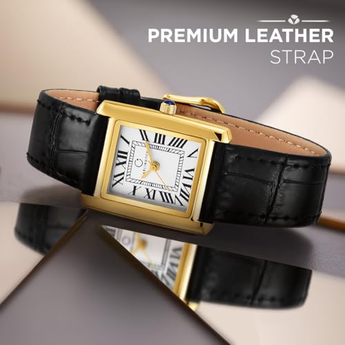 Image of Carlington Aura Series Analog Women Wrist Watches with Premium Leather Belt Strap | Premium Fashion Watches for Ladies | CT - 208
