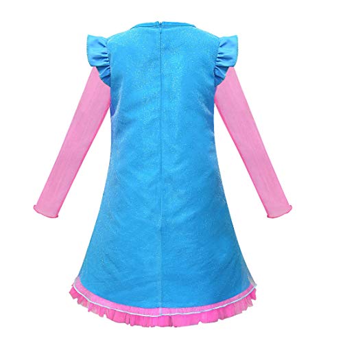 Disfraz completo princesa Poppy para niña 5-6 años miniatura 3