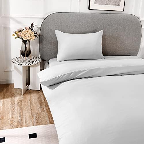 Deconovo Super King Size Bedding Duvet Cover Set - Brushed Microfiber Quilt Bedding Cover with 2 Pillowcases, Beige