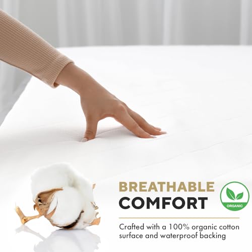 MATTSHIELD Ultimate Sensitive Skin 3-Piece Kit – Full Size Bed Bug Mattress Protector + 2 Zippered Pillow Covers – Organic Cotton Terry Top – Waterproof 6-Sided Encasement, Soft & Breathable