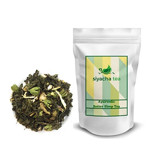 Image of Siyacha Tea Ayurvedic Bed Time Herbal Infusion, 1 KG, A Beverage For Peaceful Sleep, Stress Relief Caffeine Free Tisane, Loose Leaf Blend, Makes 500 Cups (approx)