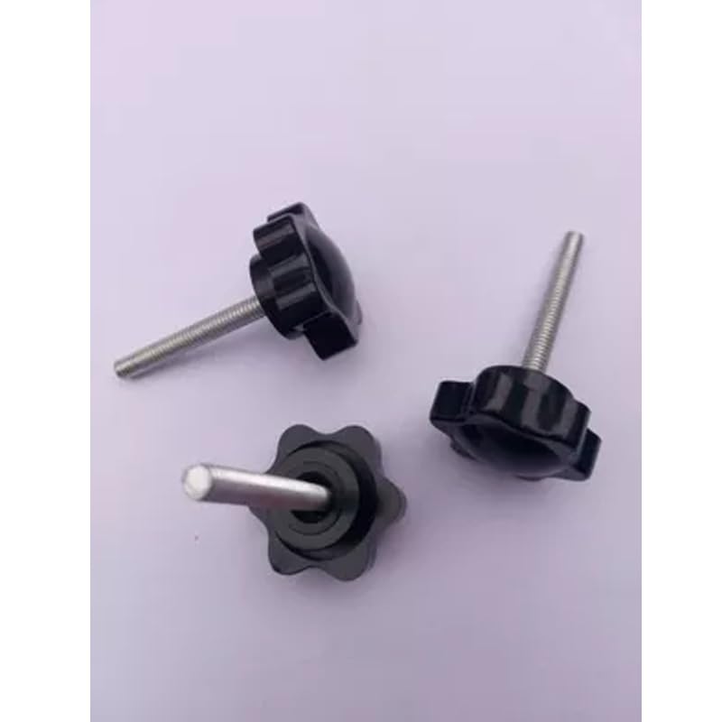 M4 M5 Hex Plastic Head Knob Screws Handle Twist Screw Tighten Adjust Bolts Length 8mm-40mm - (Dimensions: M5x 40mm(2pcs))