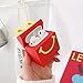 Airpod Case for Apple Airpods 1&2, Cute 3D Funny Cartoon Soft Silicone Cover, Kawaii Fun Cool Keychain Design Skin, Fashion Color Cases for Girls Kids Boys Airpods (McDonald's)