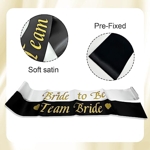MIVAIUN 12 Pieces Hen Party Sashes Set of Bridesmaid, Hen Party Accessories Sashes Sets - Image 3