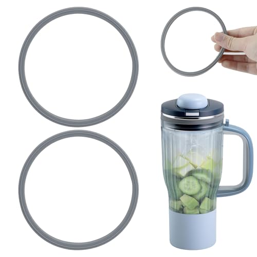 Image of 2 PCS Seal Replacement for Ninja BlendBOSS Personal Smoothie Tumbler, Food-Grade Silicone Gasket Compatible With Ninja BlendBOSS Travel Tumbler, Leak-Proof & Durable