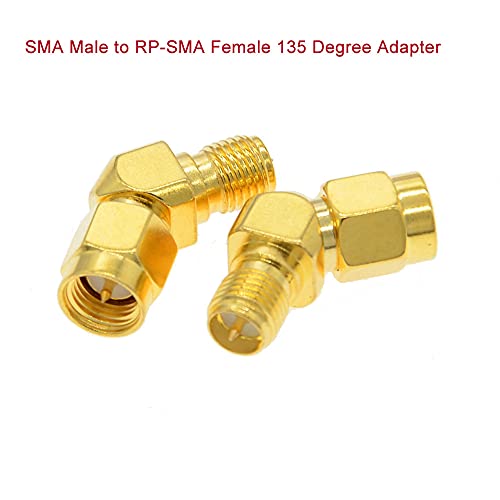 Fasizi 4 PCS Whole Set 45/135 Degree SMA RP-SMA Antenna Connector Male Female Adapter ALL in One Combo DIY Accessories - Image 4