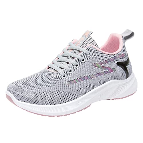 Zapatos Ortopédicos Mujer Zapatos deportivos Primavera Y Verano Mujer Zapatos Malla Antideslizantes Fondo Fondo Transpirables con Cordones Cómodos Zapatos Senderismo Al Libre Zapatillas Pronador Mujer