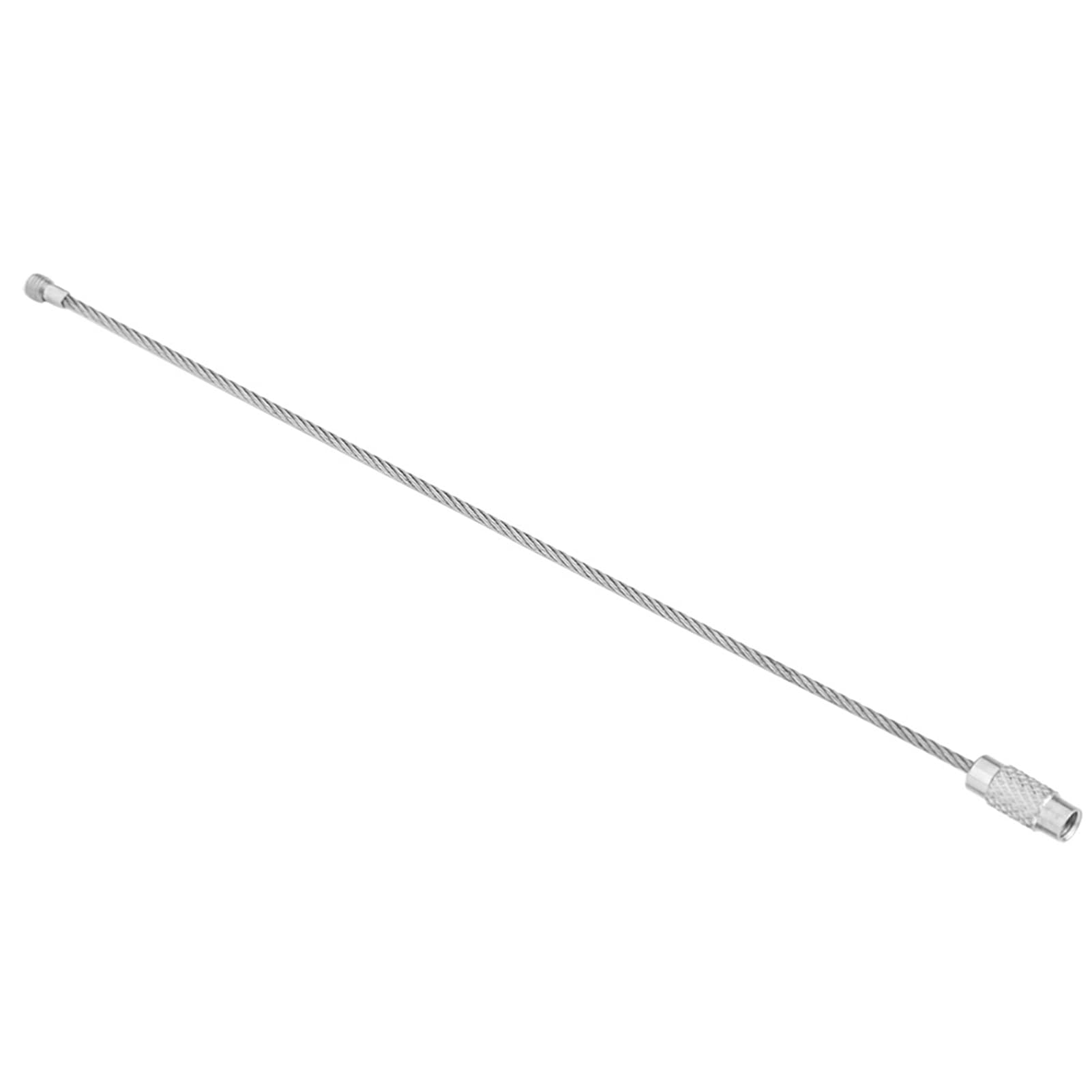 Wire Key Ring, Wire Key Hangers with Screw Lock Cable Ring, Silver Handy for Pocket Lamp Hanging Tongs