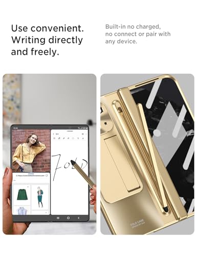 Coque Google Pixel 9 Pro Fold or avec support ajustable pour le bureau - 4