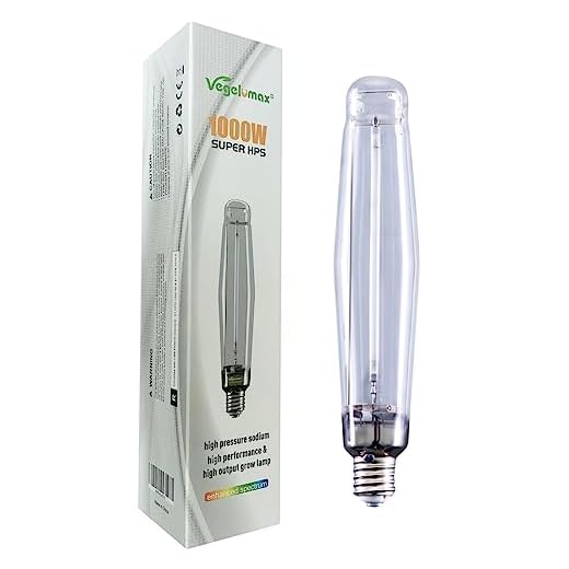 Vegelumax 1000Watt Hydroponic High Pressure Sodium HPS Grow Light Bulb Lamp,High PAR Enhanced Red and Orange Spectrums,CCT 2100K,Ultra Bright 140,000 Lumens,E39 Base,1pack
