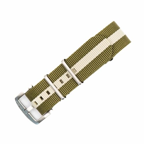 Image of BluShark - Original Collection Military-Style Waterproof Watch Strap, Fits All Timepiece Brands, Durable Nylon Wristwatch Accessories with Stainless Steel Buckle - 18mm, 20mm, 22mm & 24mm Watch Bands