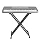 RockJam Double Braced Adjustable Keyboard Stand with Locking Straps