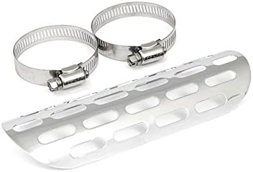 Highway Hawk 65-557 Slotted Exhaust Heat Shield, Chrome