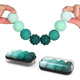 ONO Signets – Silicone Magnetic Balls with Textured Dimples, Bumps, and Waves | Fun to Play with Fidget Toy for Adults | Help Relieve Stress, Anxiety, Tension (Turquoise, Set of 8)