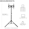 VIVO Tripod 32 to 55 inch LCD LED Flat Screen TV Display Floor Stand, Portable Height Adjustable Mount, Black, STAND-TV55T #3