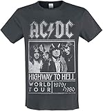 Original Amplified Shirt AC/DC Amplified Collection - Highway to Hell Poster T-Shirt Charcoal S
