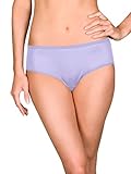 Shadowline Women's Hidden Elastic Nylon Hipster Panty 3-Pack Underwear, peri frost, 7