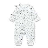 Baby nest ベビー服 長袖 カバーオール ロンパース パジャマ 赤ちゃん 新生児 男の子 北欧風 動物柄 ルームウェア クリスマス 可愛い 綿100％ 柔らかい 野球柄 73 6-9ヶ月