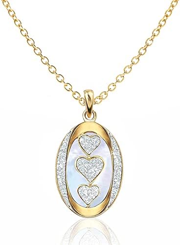 The Danbury Mint Diamond “I Love You” Personalized Pendant Necklace - Personalized Jewelry Gift for Her #5238-009