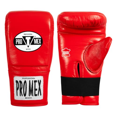 Title Boxing Pro Mex Professional Heavy Bag Boxing Gloves (Red, Large)