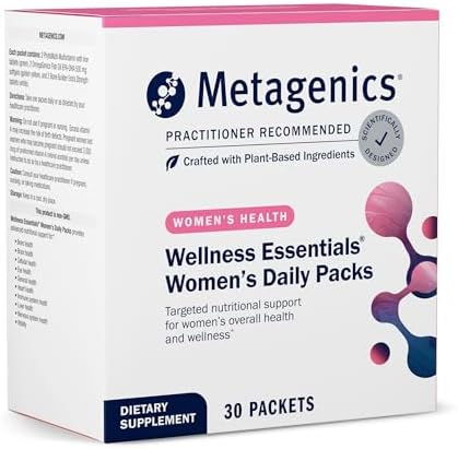 Metagenics Wellness Essentials Women’s – Daily Packets* – Multivitamin, Omega‑3s & Antioxidants for Bone, Immune & Energy Support* – Non‑GMO, Gluten‑Free – 30 Packets