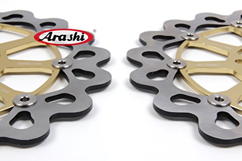 Arashi Rotores de disco de freio dianteiro traseiro para SUZUKI GSXR 1300 Hayabusa 1999-2007 Acessór