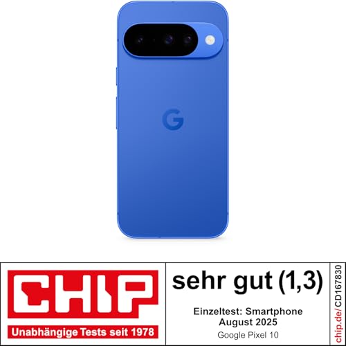 Google Pixel 10 – Android-Smartphone ohne SIM-Lock, mit Gemini, innovativer Dreifach-Rückkamera, mehr als 24 Stunden Akkulaufzeit und 6,3 Zoll großem Actua-Display – Indigoblau, 256GB – Bild 3