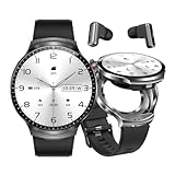 Alliget Smart Watch con auricolari, 2 in 1 Bluetooth Smart Watch, 1,85 pollici HD IPS Screen Smartwatch per uomo donna, fitness tracker lungo tempo standby uomo donna sport Smartwatch