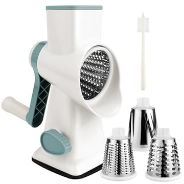 Grattugia per Formaggio Rotante in acciaio inox, grattugia per patate, formaggio, utensile da cucina