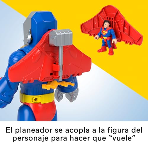 Robot Superman Imaginext con luces y sonidos de combate para niños de 3 años 6