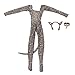 Perfeclan 1/6 Donna Leopard Print Suit con Archetto da Collo Cucito Accuratamente a Mano per 12 ''Action Female Figure Accessorio per Bambole Abiti Abiti , Nero
