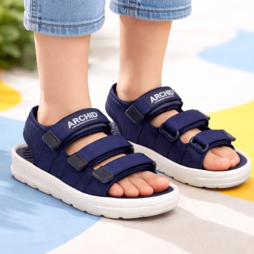 Image of ARCHID Kids Boys Sandals with Back Strap | Lightweight EVA Sole | Comfortable Anti-Slip Casual Sandals for Boys | Outdoor, Indoor, Travel & Everyday Footwear