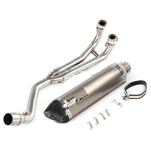 ZAPORA Sistema di Scarico Completo Silenziatore di Collegamento Anteriore Tubo di Scarico modificato per Tmax530 Tmax500 2008-2016 Tmax T-Max 530 500(Type B1)