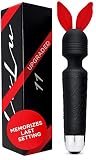 LuLu 11 Massage Wand Massagestab kabelloser elektrisch Memory Edition - Leise und Stark - 20 Verschiedene Vibrationsarten 5 Geschwindigkeiten - inkl. Reisetasche