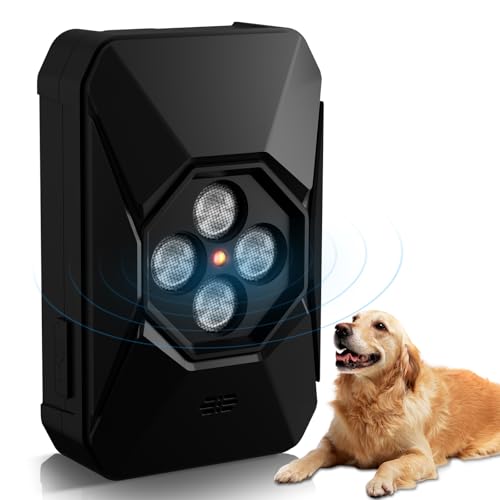 2025 Neu Anti Bell Gerät Hunde - 3 Modi Antibell Ultraschall Gerät - 55Fuß Anti Bell Ultraschall für Drinnen Draußen - Stoppt das Bellen von kleinen, mittelgroßen und großen Hunden