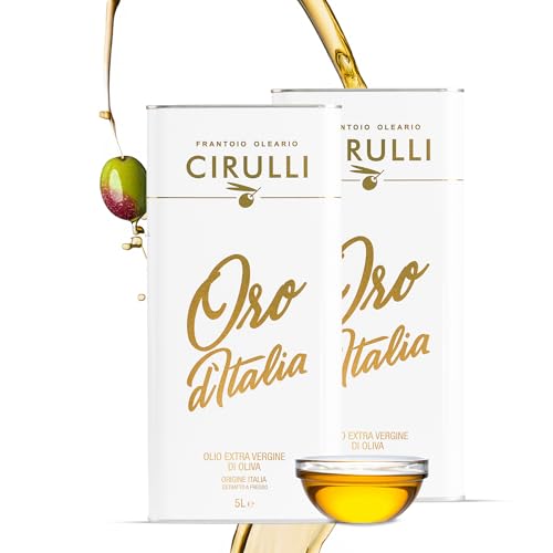 Cirulli Huile d'olive extra vierge italienne extraite à froid, EVO (2 x 5 Litres)