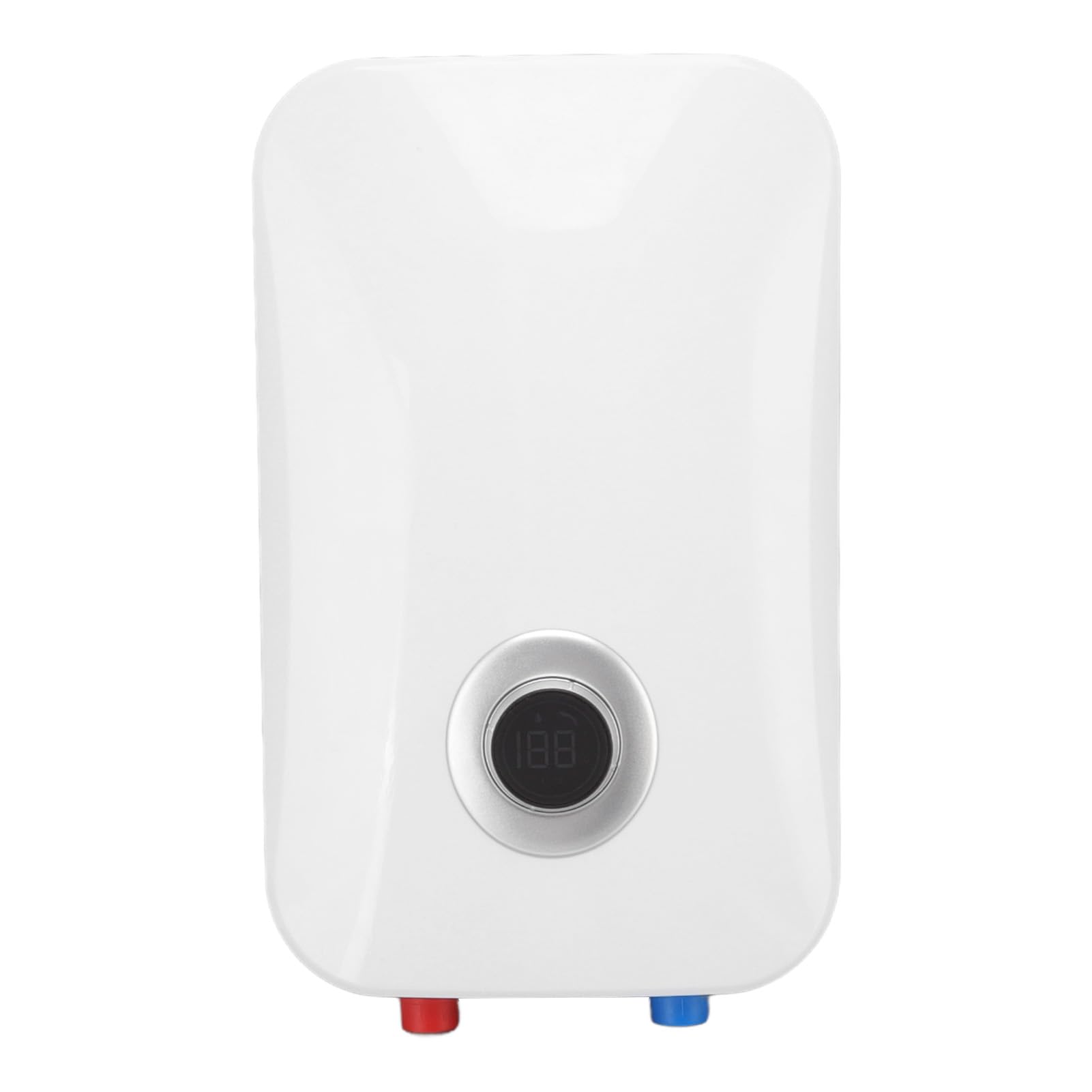 Fdit Scaldacqua Elettrico Istantaneo, Riscaldatore D Acqua Senza Serbatoio | Riscaldamento in Acciaio Inox, IPX4, Termostato 30-55°C, Ideale in Salone o