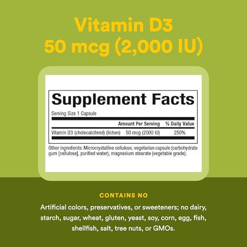 Natural Factors Vegan Vitamin D3 Capsules