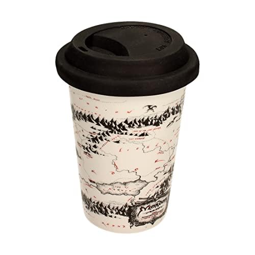 EL SEÑOR DE LOS ANILLOS SD TOYS - Vaso Reutilizable, Vaso Café en Cerámica, 370 ml