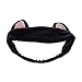 Produktbild Haarband Stirnband Haarbänder Haarschmuck Haarreifen mit Katze-Ohr für Gesichtswäsche Make up - Marineblau