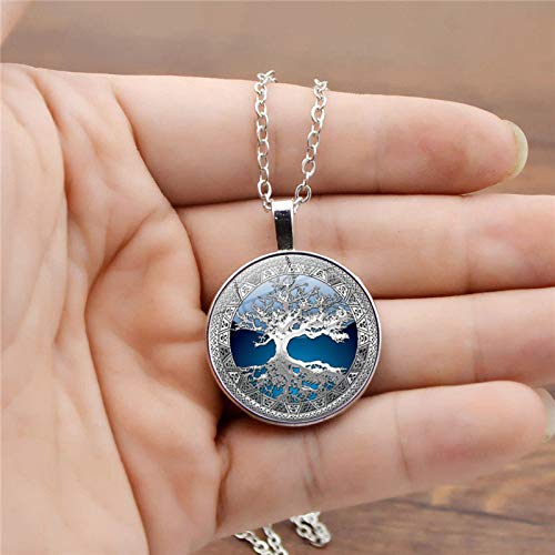 Tree of Life Jewelry Set Personnality Life Tree Pendant Necklace with Drop Earrings Silver Plated Bracelet Vintage Immortal Tree Jewelry Gift2