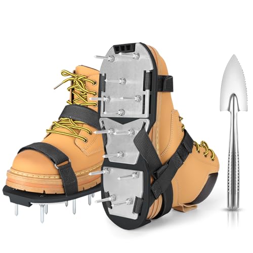 Chaussures aérateurs de gazon pré-assemblées pour fortifier le sol du patio - 2