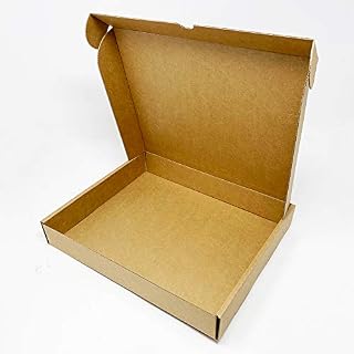 Tech-Pac - Pack of 10  290 mm x 235 mm x 45 mm Small Kraft Box Cardboard Packing Boxes Royal Mail Small Parcel Gift Krafting Mailing Posting Shipping Brown