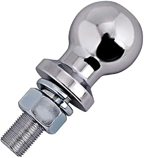 Trintion Tow Ball 50mm Heavy Duty Tow Ball with 19mm Threaded Hitch Pin Short Trailer Coupling for Towing Caravans Trailers Trucks