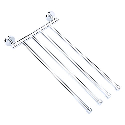 Toallero, 4 Toalleros Giratorios De Acero Inoxidable Montado En La Pared Con Tornillos Y Destornilladores Para El Hogar, Baño, Toallero