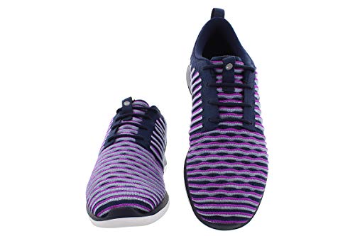 Nike Youth Roshe Two Flyknit Running Shoes-Navy Blue/2