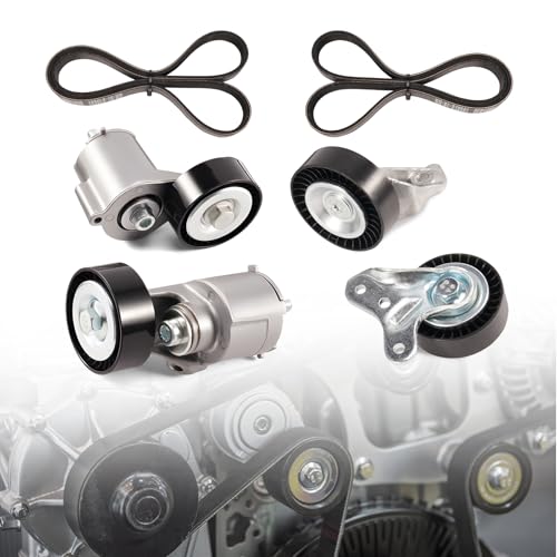 Image of 38314 38315 Belt Drive Tensioner,Idler Pulleys,Serpentine Drive Belt Fit for VW /Volkswagen Golf 2010-2014 2.5L /Jetta 2006-2010 2.5L /Rabbit 2006-2009 2.5L,Replace K050418 K050364 07K903315G