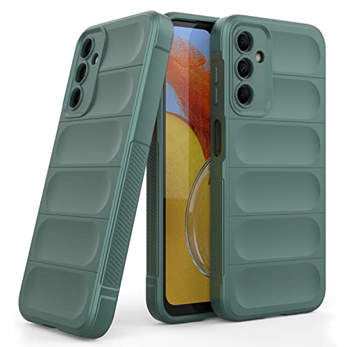 Zapcase Back Case Cover for Samsung Galaxy M14 5G | Compatible for Samsung Galaxy M14 5G Back Cover | Liquid Silicon Case for Samsung Galaxy M14 5G with Camera Protection |Dark Green- Best and cheap mobile covers in India