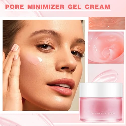 Face Primer, Gel Cream Primer Makeup, Moisturizing Face Foundations for Cover Pores, Oil Control, Pore Minimizer Gel Cream, Smoothing & Firming Anti Wrinkle Pre-Makeup for Dry Skin - Image 7