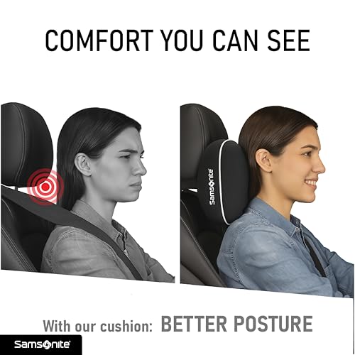 Image of Samsonite SA6302 Extra Soft Car Pillow /Black Neck Support